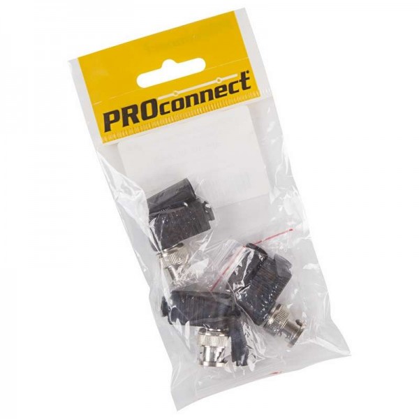  Разъем штекер BNC под винт с колпачком угловой ZN (уп.3шт) PROCONNECT 05-3072-4-9 