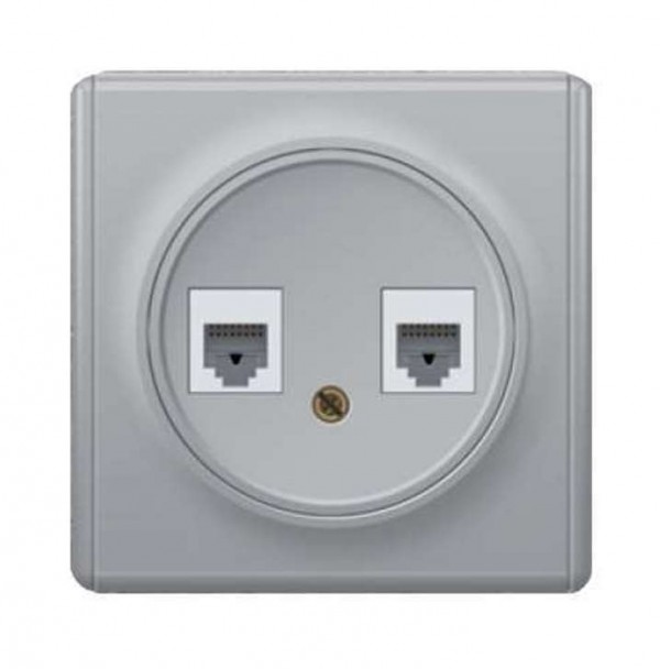  Механизм розетки комп. 2-м СП Florence RJ45 кат.5e сер. 1E20901302 OneKeyElectro 2172841 