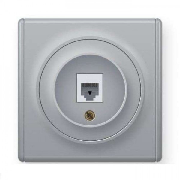  Механизм розетки комп. 1-м СП Florence 1xRJ45 кат.5e сер. 1E20701302 OneKeyElectro 2172839 