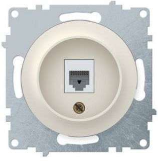  Механизм розетки комп. 1-м СП Florence 1xRJ45 кат.5e беж. 1E20701301 OneKeyElectro 2172793 