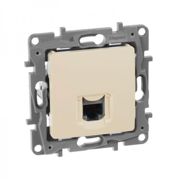  Механизм розетки информ. 1-м СП Etika RJ45 CAT.5E UTP сл. кость Leg 672341 