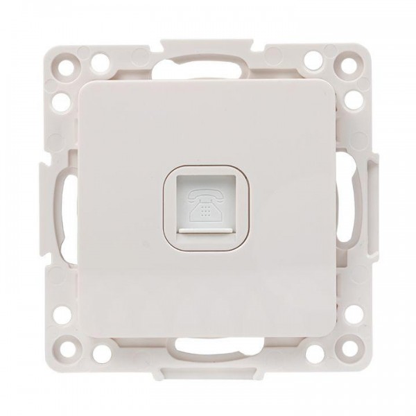  Механизм розетки Phone 1-м Стокгольм бел. PROxima EKF EYT01-034-10 