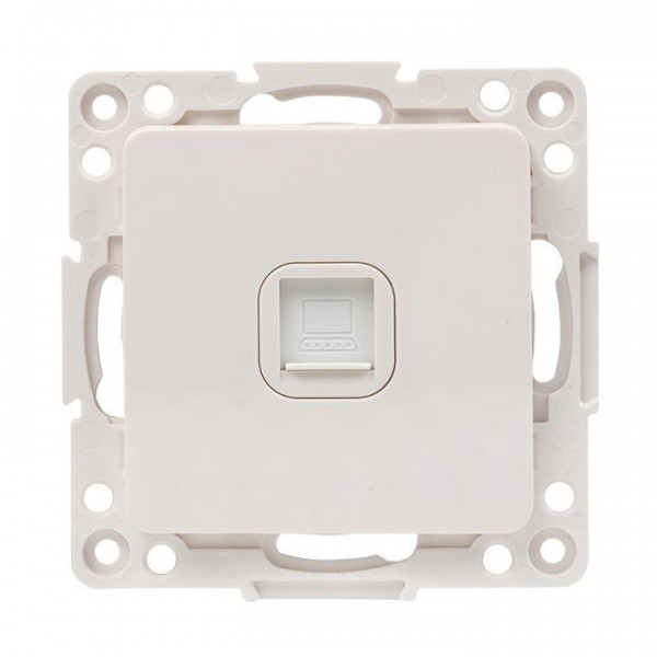  Механизм розетки RJ-45 1-м Стокгольм бел. PROxima EKF EYK01-035-10 