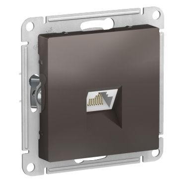  Механизм розетки компьютерной AtlasDesign RJ45 кат. 6А мокко SchE ATN000686 