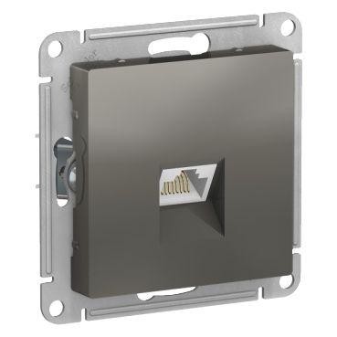  Механизм розетки компьютерной AtlasDesign RJ45 кат. 6А сталь SchE ATN000986 