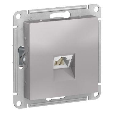  Механизм розетки компьютерной AtlasDesign RJ45 кат. 6А алюм. SchE ATN000386 