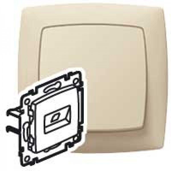  Механизм розетки комп. SUNO RJ45 UTP Cat. 5е 2в сл. кость Leg 774676 