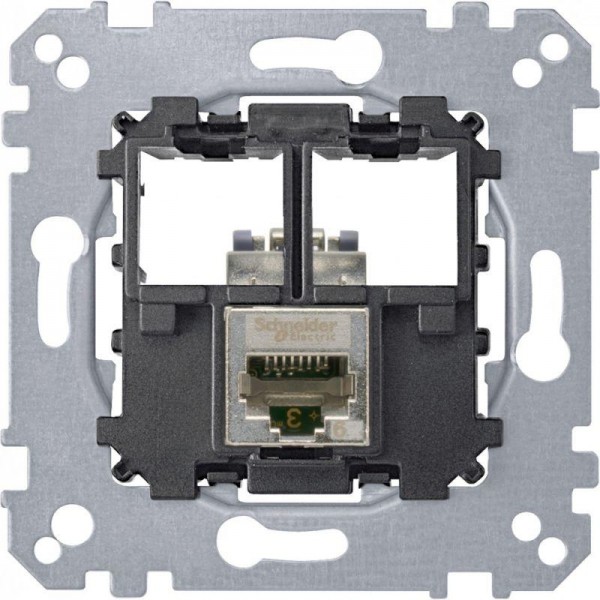  Механизм розетки комп. СП Merten Actassi 1хRJ45 CAT.6A STP SchE MTN4576-0021 