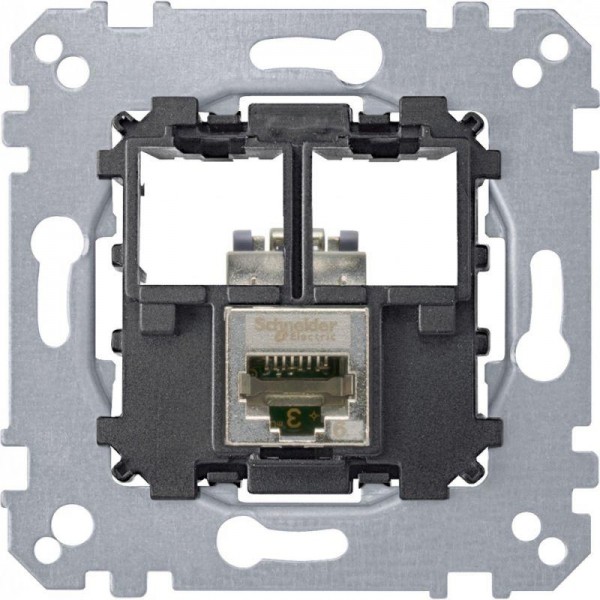  Механизм розетки комп. СП Merten Actassi 1хRJ45 CAT.5E STP SchE MTN4575-0011 