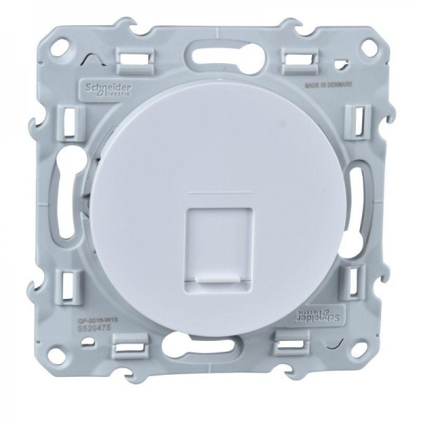  Механизм розетки информ. СП Odace RJ45 6 UTP бел. SchE S52R475 