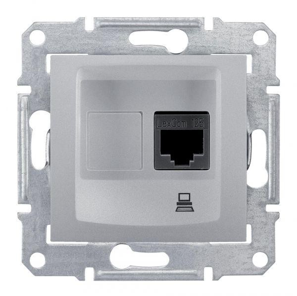  Розетка компьютерная СП Sedna CAT.6 экран. STP алюм. SchE SDN4900160 