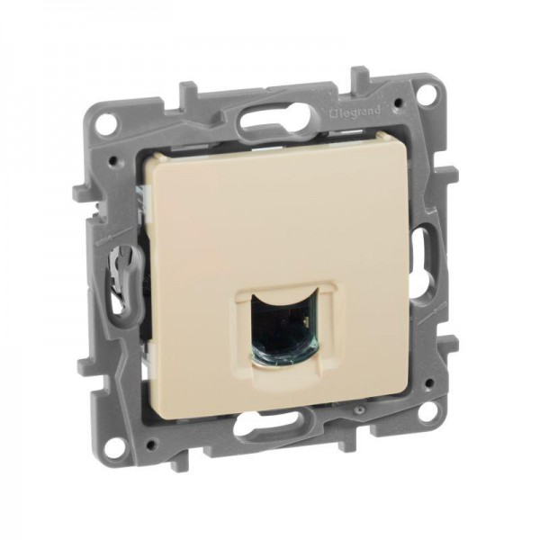  Розетка компьютерная СП Etika RJ45 CAT.6 UTP сл. кость Leg 672353 