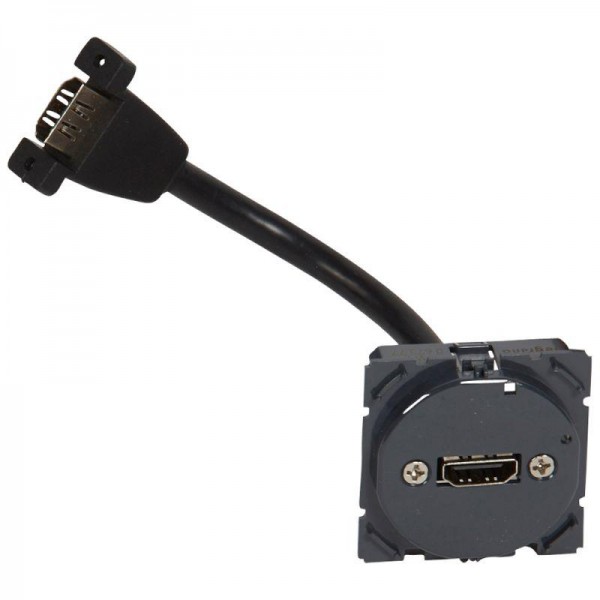  Механизм розетки аудио/видео 1-м СП HDMI с кабелем Celiane Leg 067377 