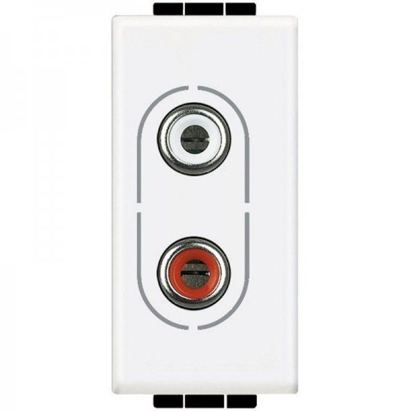  Разъем Аудио 2хRCA LivingLight бел. Leg BTC N4281 