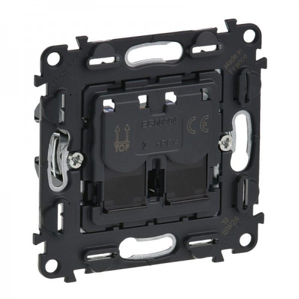  Механизм розетки комп. 2-м Valena In'matic RJ45 CAT.6A UTP Leg 753045 