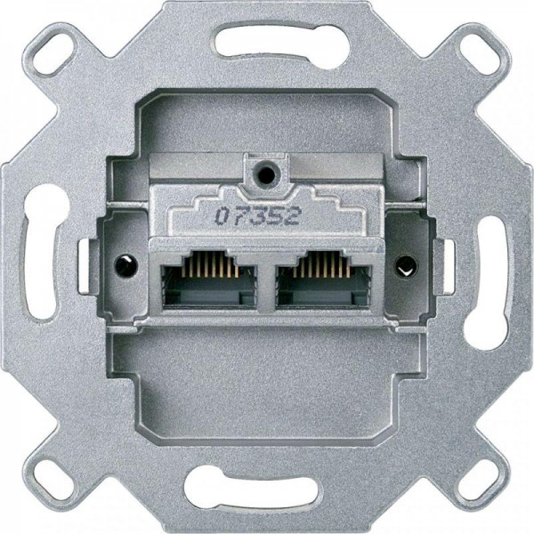  Механизм розетки комп. 2-м СП Merten RJ45 8/8 кат. CAT.6 антик SchE MTN465706 