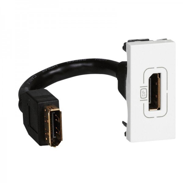  Розетка 1-м Display port Mosaic бел. Leg 078791 