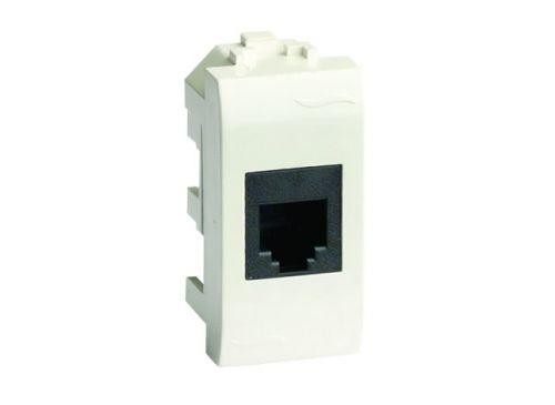 Розетка компьютерная СП Brava 1мод. RJ45 6 сл. кость DKC 75648S 