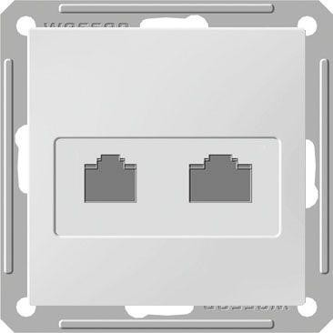  Механизм розетки телеф. + комп. 2-м СП W59 бел. SchE RSI-251TK5E-1-86 (РСИ-251ТК5Е-1-86) 