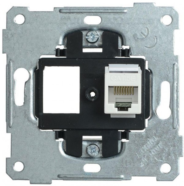  Механизм розетки комп. СП BOLERO РК10-1-Б RJ45 Cat5e ИЭК EKB10-01 