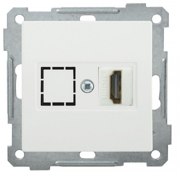  Механизм розетки СП HDMI BOLERO РHDMI-0-Б бел. ИЭК EHB10-K01 