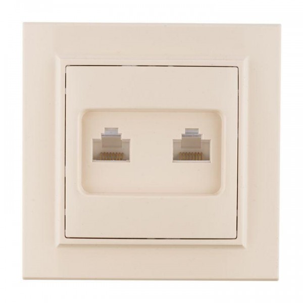  Розетка RJ-45 2-м СП Минск беж. EKF ERK02-035-20 