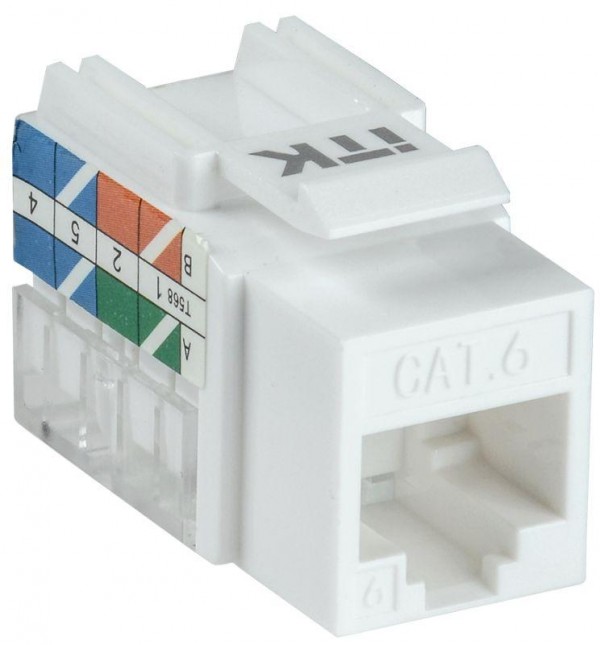  Модуль Keystone Jack кат. 6 UTP 110 IDC 90град. ITK CS1-1C06U-11 