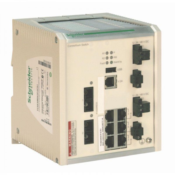  Коммутатор CONNEXIUM 8TX (8 RJ45 1 медь 10/100Mбит покрытие) SchE TCSESM083F23F1C 