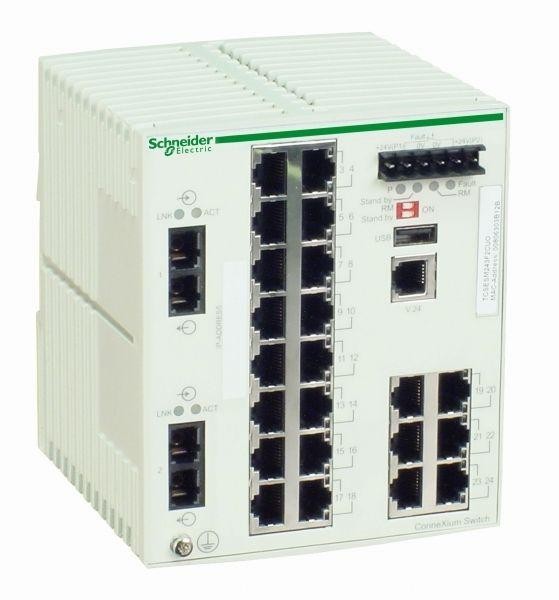  Коммутатор CONNEXIUM (MANAGED) 22TX/2FX SchE TCSESM243F2CU0 