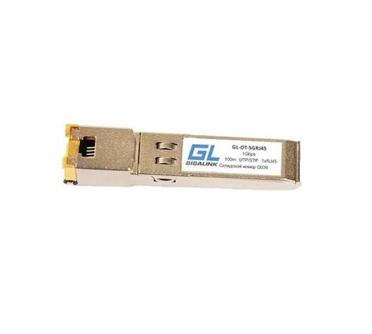  Модуль SFP 10/100/1000BaseT 1.25Гбит/с UTP RJ45 до 100м (GL-712) GIGALINK GL-OT-SGRJ45 