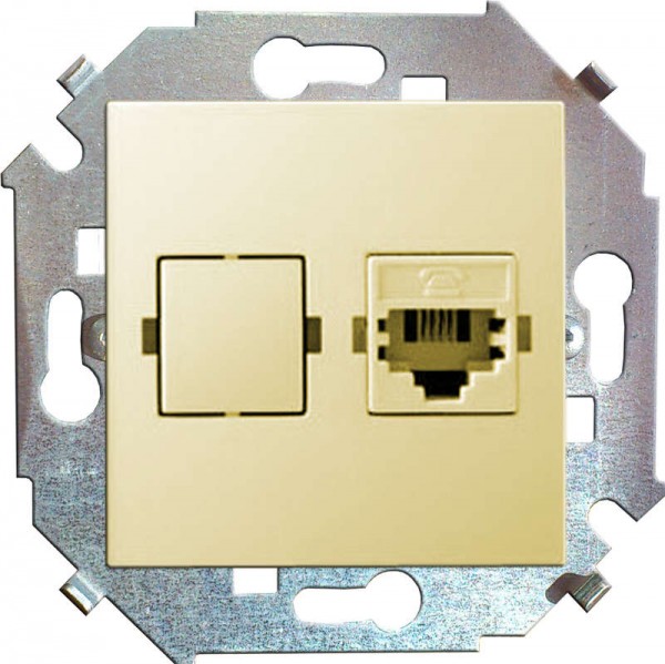  Механизм розетки телеф. СП Simon15 RJ11 сл. кость Simon 1591480-031 