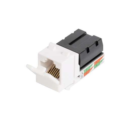  Модуль-вставка Keystone кат.5e (класс D) 100МГц RJ45/8P8C 110/KRONE T568A/B неэкран. бел. NIKOMAX NMC-KJUD2-WT 