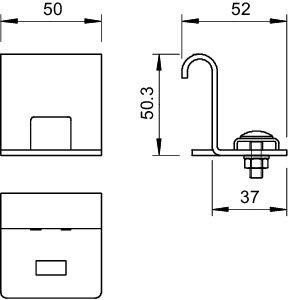  Зажим для ответвл. оцинк. LAS 45FS OBO 6221300 