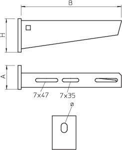  Кронштейн 410мм AW 30 41 VA4301 OBO 6442870 