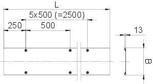  Крышка для лотка листового осн.100 L3000 6мм DF BKR10 FS AL FS AL OBO 6049181 