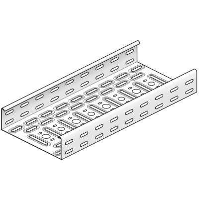  Лоток листовой перфорированный 300х60 L3000 сталь 1.25мм "V" KBS60.300.125 