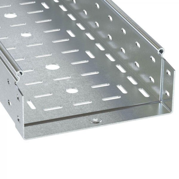  Лоток листовой перфорированный 80х80 L3000 сталь 1мм гор. оцинк. DKC 3530110HDZ 