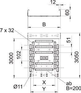  Лоток листовой перфорированный 300х60 L3050 нержавеющая сталь 0.75мм RKSM 630 VA4571 OBO 6047657 