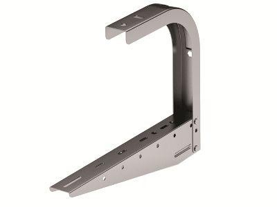  Скоба CS на лоток осн.500 гор. оцинк. DKC BBA2050HDZ 