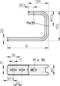  Консоль потол. TP осн. 145 TPD 145 FS OBO 6363806 