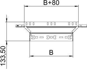  Соединение Т-образ./крестовое 60х400 RAAM 640 VA4571 OBO 6041298 