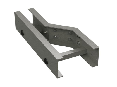  Переходник левосторонний H100 300/150 стеклопластик DKC GLL13015R 