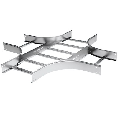  Ответвитель для лестн. лотка Х-образ. 80х300 R-300 гор. оцинк DKC LX8303HDZ 
