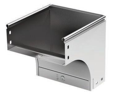  Угол для лотка вертикальный внешний 90град. 400х50 CDV 90 в комплекте с крепеж. элементами гор. оцинк. DKC 37576KHDZ 