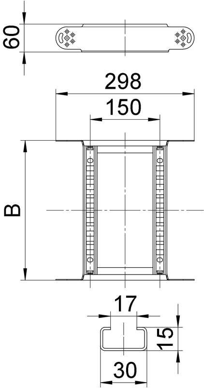  Соединитель кабельного лотка шарнирный LGBE 630 FS OBO 6225452 