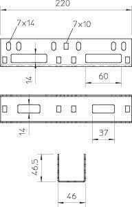  Соединитель продольный 50х50 AZV 500 DD OBO 6066623 