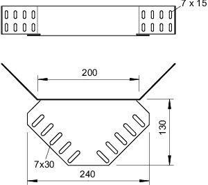  Соединитель угловой H60 REV 60 DD OBO 6069410 