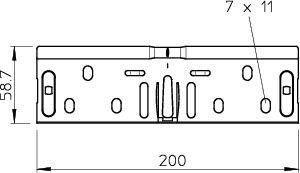  Соединитель продольный 150х60 RV 615 FS OBO 6068162 