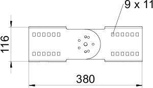  Комплект соединительный для ответв. H110 WRGV 110 VA4301 (болт+гайка) OBO 6091338 