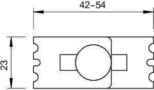  Комплект соединительный для лотка угловой GEV 36 FT OBO 6016723 
